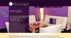 Desktop Screenshot of penzionproxima.com